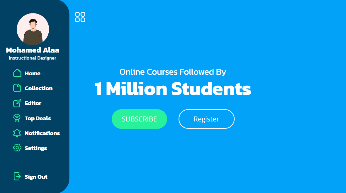 Sidebar Course Navigation